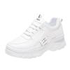 Dad Shoes Women's Sports and Leisure Shoes Spring New Single Shoes Heightened Platform Women's Shoes Velvet White Shoes