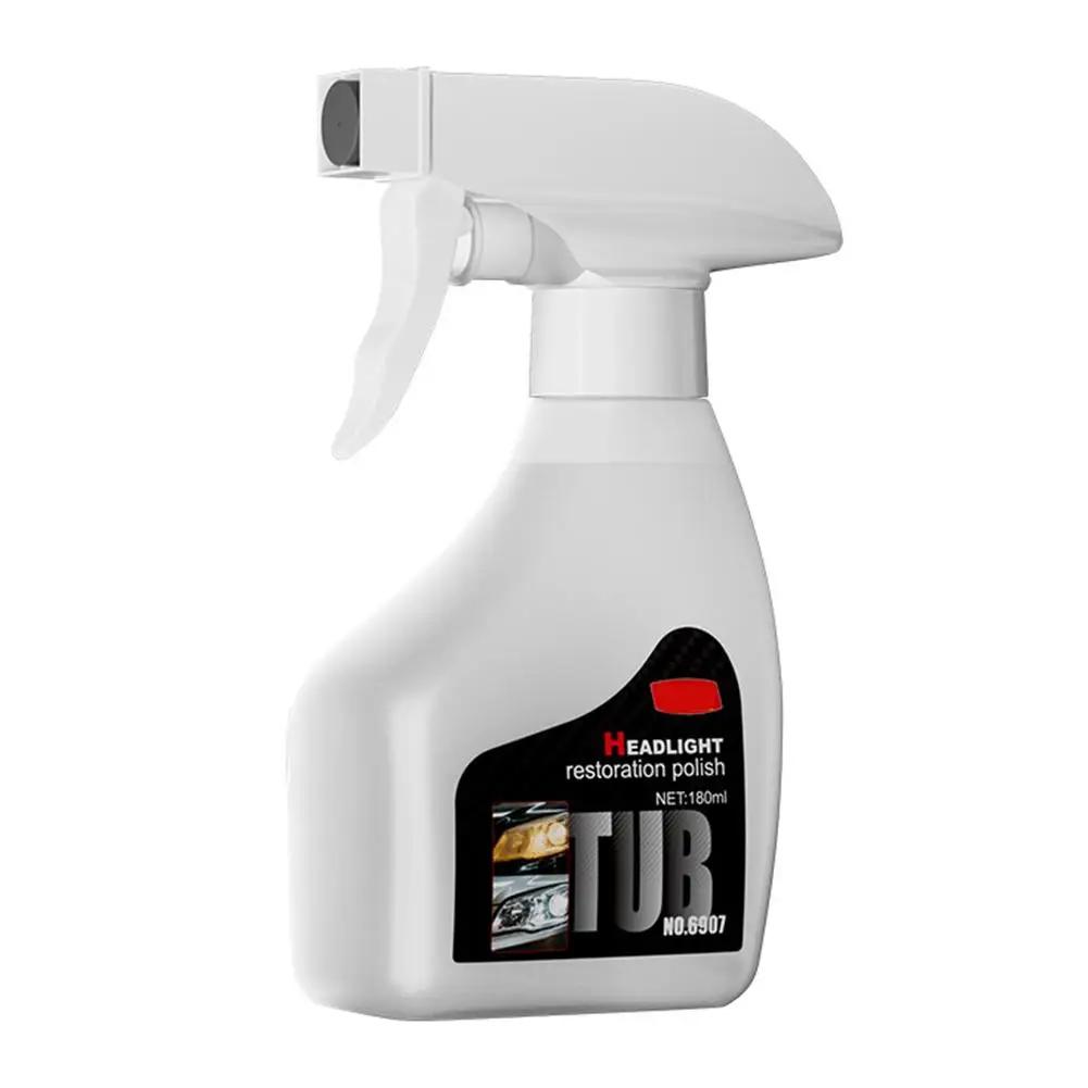 

Automotive Headlight Restoration No-Sand Polishing Liquid for Yellowed Lights Crystal Coating Repair Agent Atomization Spra P5U5
