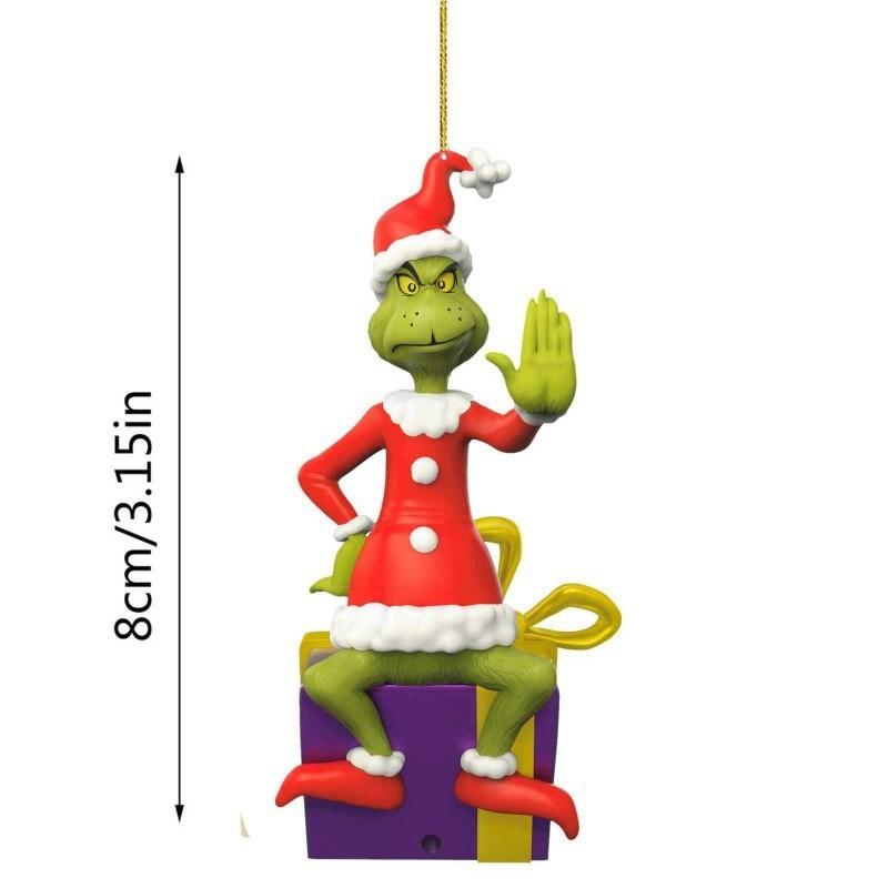 Christmas Acrylic Playful Tree Hanging Decor For Joyful Car Enhancement Interior