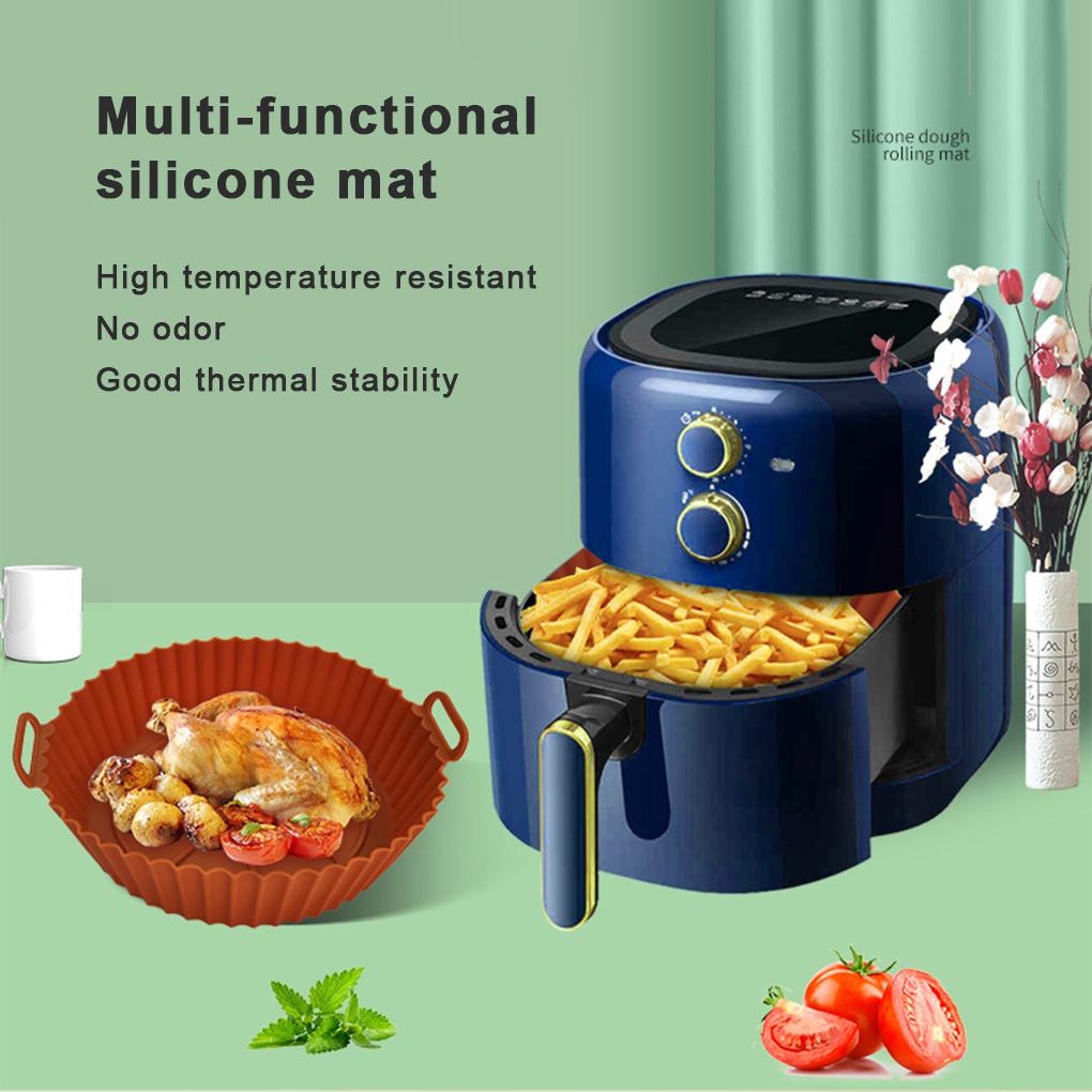 Silica Gel Silicone Air Fryer Liner Easy To Clean Non-Stick Mess-Free Cooking Heat-resistant Durable