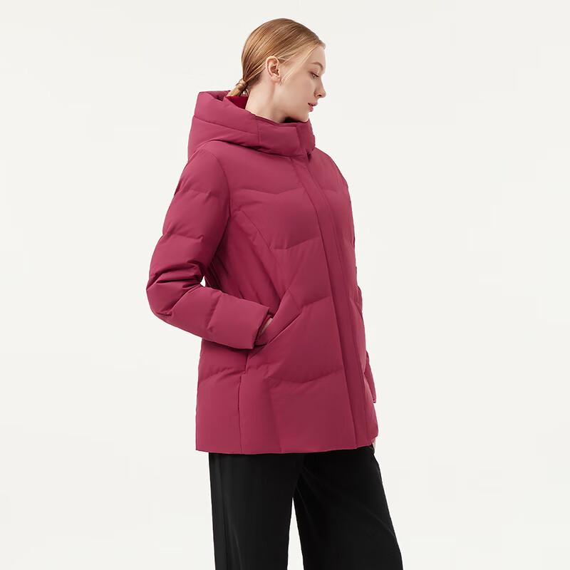 Tanboer Women's Mid-Length Hooded Down Jacket 510506D