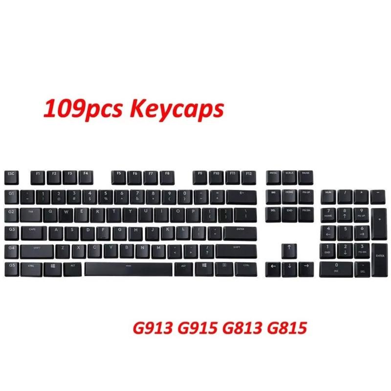 Teclas ABS de 109 Teclas para Teclados Mecánicos G915/G913/G815/G813 Antidesgaste Color Duradero