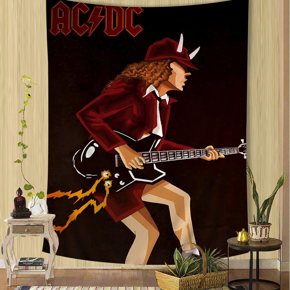 

A-AC D-DC Band Colorful Tapestry Wall Hanging Cheap Hippie Wall Hanging Bohemian Wall Tapestries Mandala Wall Hanging Sheets 50x70cm