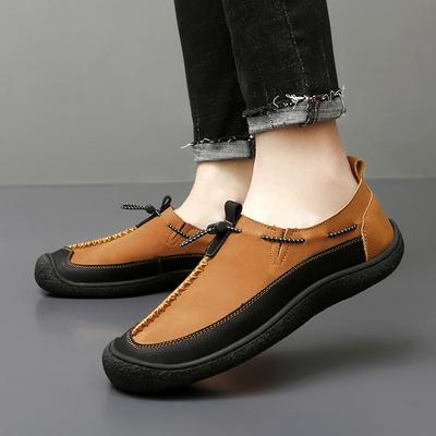 Mode Modemarke Herren Bequeme Rutschfeste Lässige Sportschuhe für Frühling Neu Herren Handgenähte Atmungsaktive Outdoor Freizeitschuhe