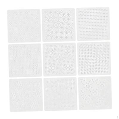 9-Piece Stencil Set: Creative DIY Template for Geometric Patterns