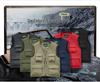 Wasserdichte Weste für Herren mit mehreren Taschen, schnelltrocknend, für Outdoor-Aktivitäten wie Fotografie, Angeln und Bergsteigen