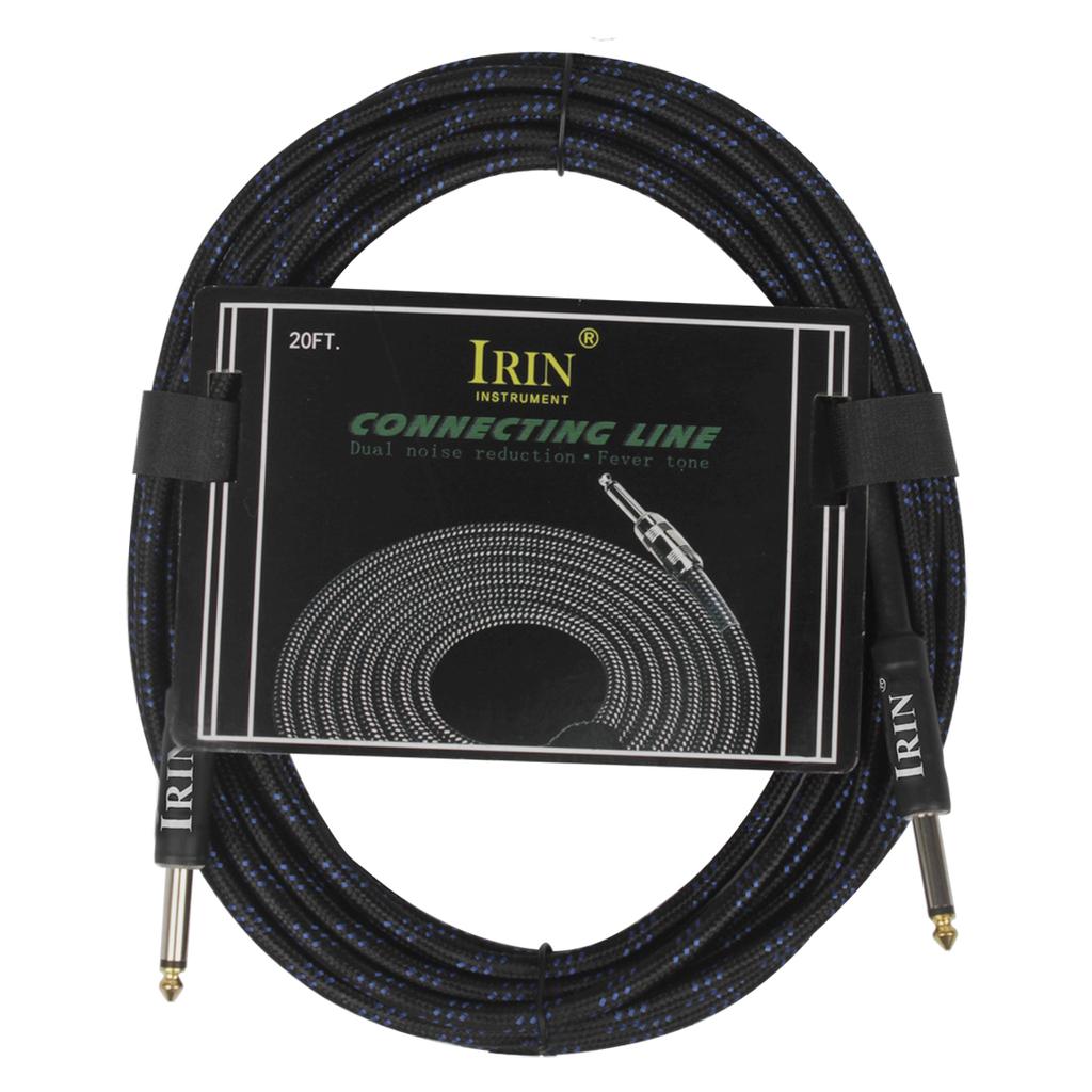 IRIN Guitar Cable Wire Cord Jack Line Amp Connection Cable 10/6/3M Audio Cable Noise Reduction Line Guitar Parts & Accessories