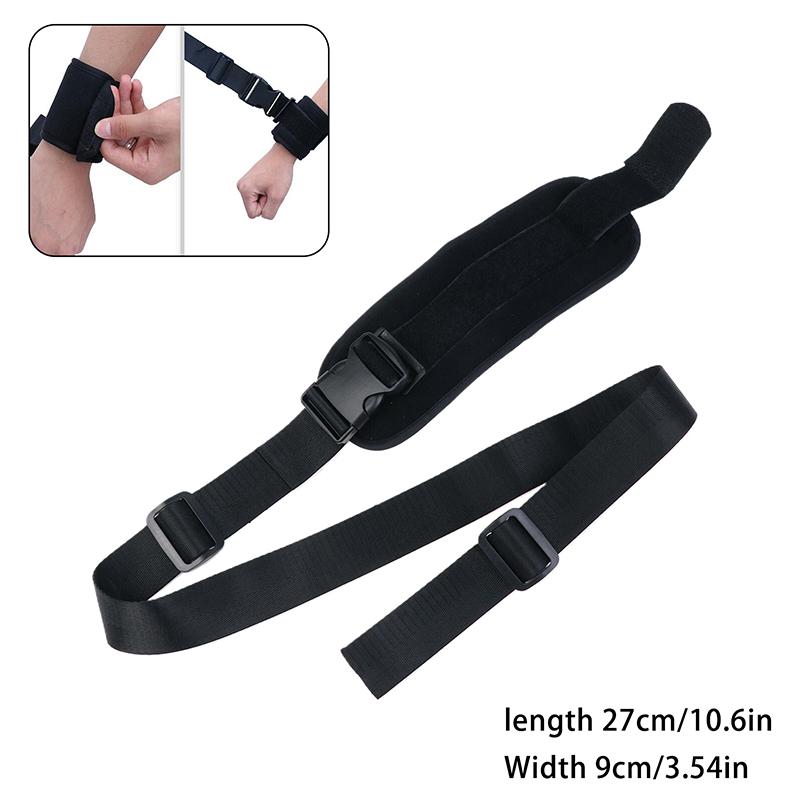 Medical Limbs Restraint Strap Bedridden Elderly Patient Protection Black Durable Wrist Ankle Fixator Tie Down Belt