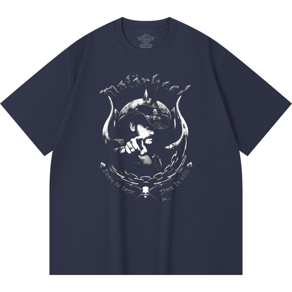 230 Gsm 100% Cotton Heavy Metal T-Shirt Rock Band Popular Music Print Unisex Heavy Cotton T Shirt