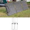 2pcs Portable Solar Panel Stand Adjustable 360° Stainless Steel Bracket For Camping Solar Panel Bracket Solar Power Parts