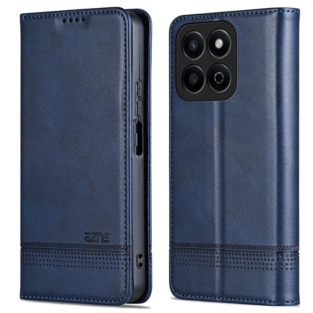 For Honor Play 60 Plus 5G Phone Case Cowhide Texture PU Leather Phone Cover
