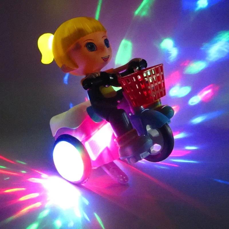 Parlayan Motosiklet Pedal Güçlü Oyuncak - Akrobatik Dönüş+Müzik Işıkları, Erkek Doğum Günü Hediyesi/Bahçe Sürüşü