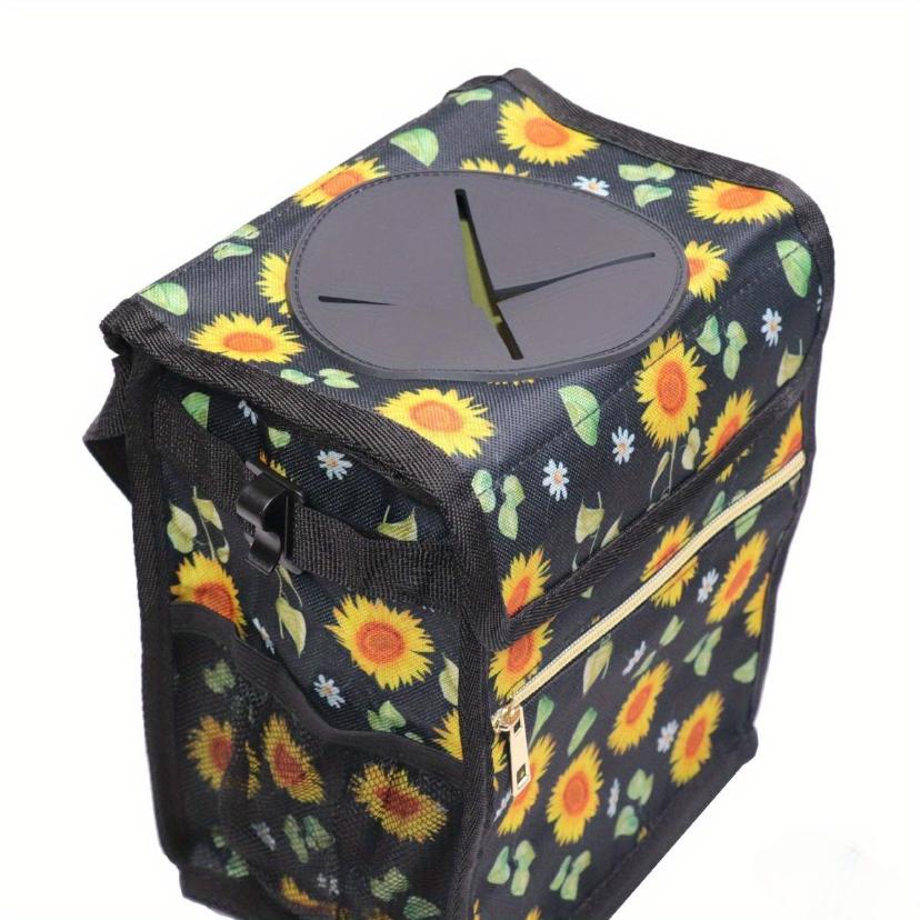

1 Pcs Foldable Waterproof Car Trash Can Multifunctional Large Capacity Storage Box Oxford Cloth чёрный