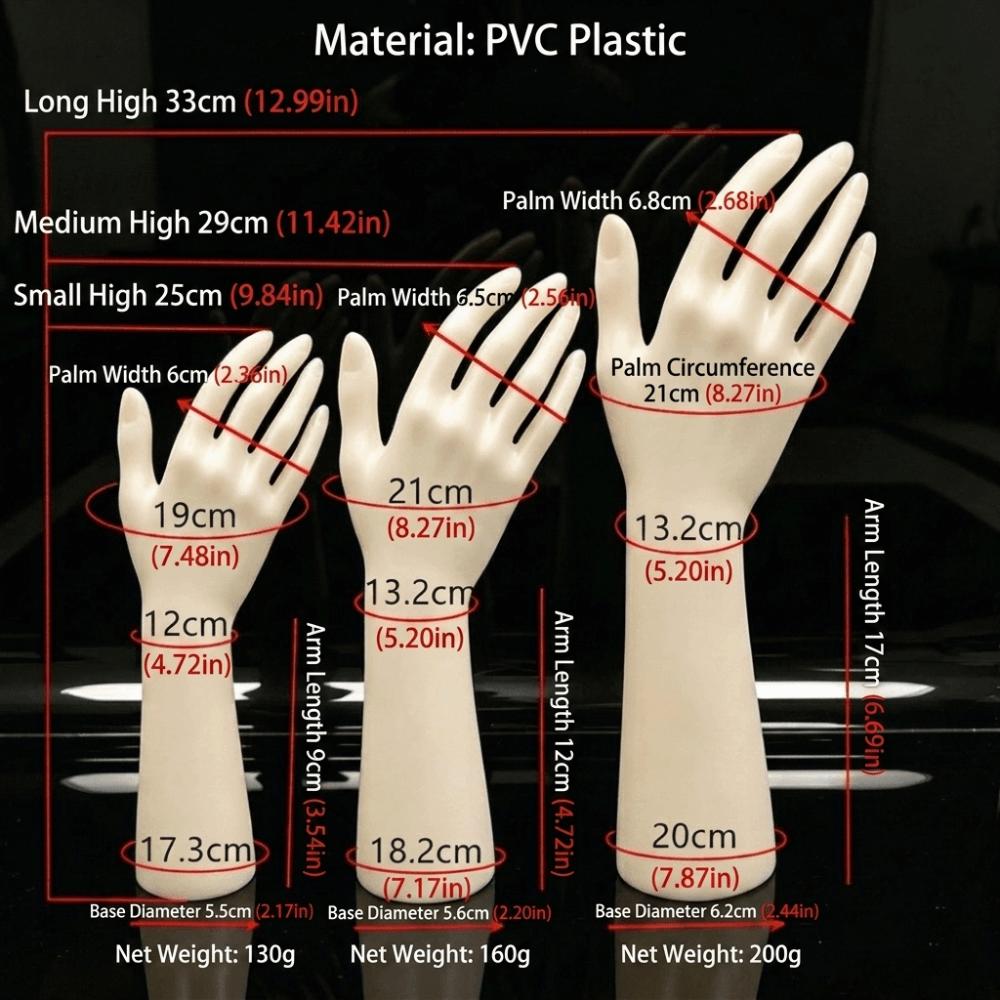 Multi-purpose Mannequin Hand Realistic Fake Hand Model Fashion Accessory Display Stand  Shop
