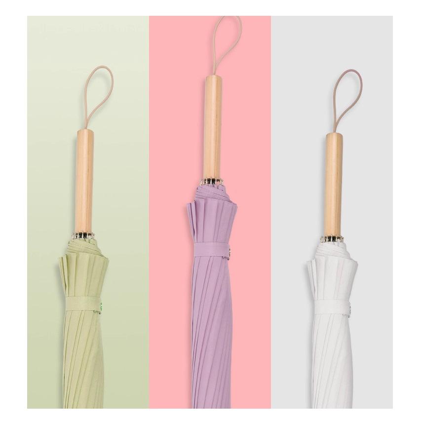 Japanese Simple, Small, Fresh and Creative Straight-shank Umbrella Automatic Umbrella Mori Series Sunny Umbrella Wholesale Can Print Logo