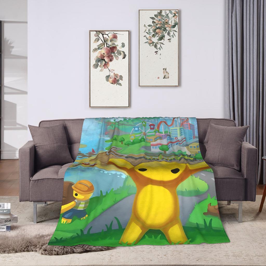 Wobbly Life Sandbox Game Blankets Quality Soft Warm  Bedding Throws Spring Camping Home Decor Graphic Bedspread