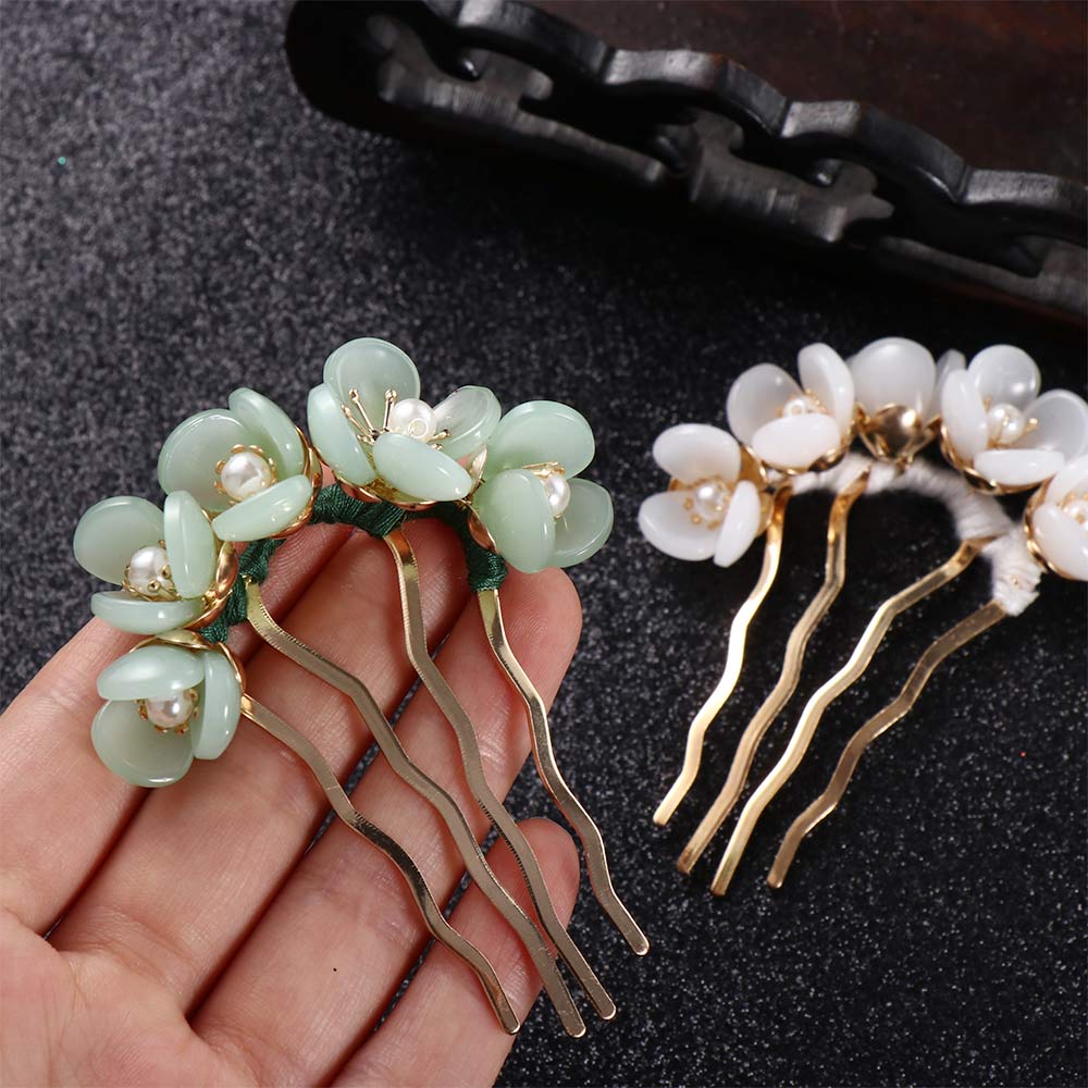 Hair Headwear For Women For Girls Hair Accessories U Shaped Hairpin Hair Fork Flowers Hair Stick
