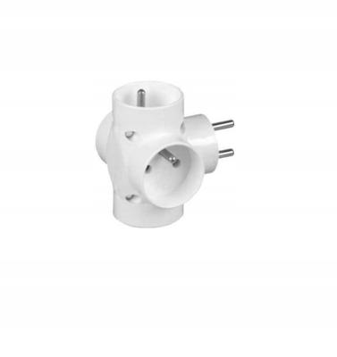 4X2P+Z Plug Splitter White