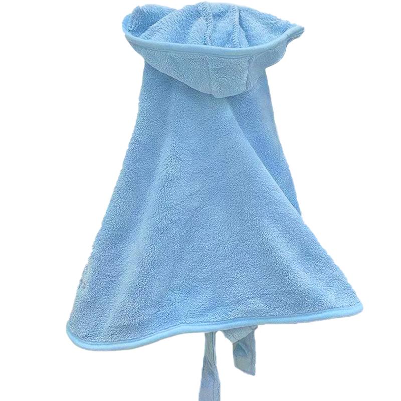 

1 шт. Одежда для питомцев Всесезонная Купание питомцев Любители кошек Полотенца для питомцев Милые халаты Носимое банное полотенце Многоцветный S синий