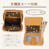 Leather Mini Wallet with Coin Large Gift Item [DCLKO] Women's Bi-fold Purse, Lightweight, Compact, Multifunctional, Capacity, (Green)