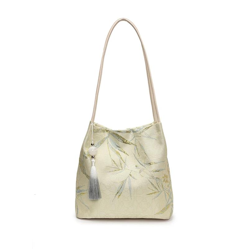 Solid Color Silk Hasp Chinese Style Shoulder Bags 2026 High Quality Sweet Bags for Women Personality Simple Women's Handbags