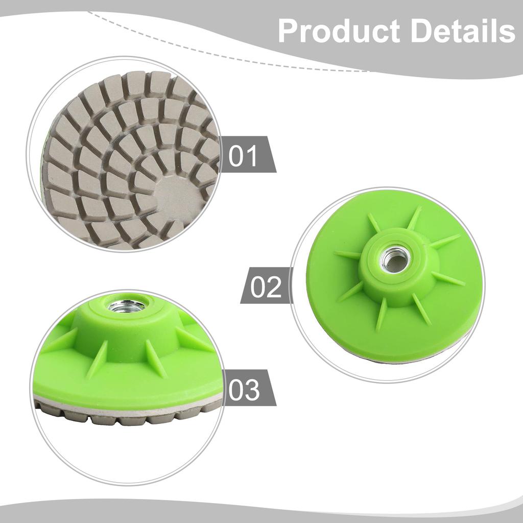 For Tiles Abrasive Wheel Concrete Polishing 80mm Adaptable Grinding Compact Design High-Efficiency Performance