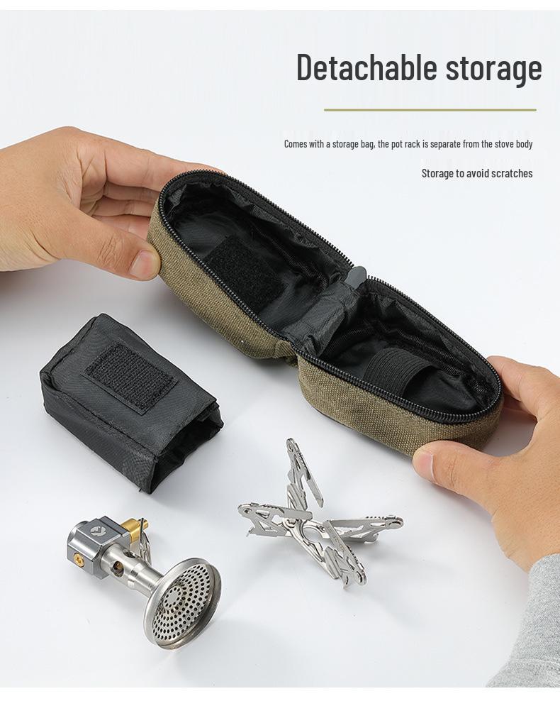 CAMPINGMOON High-Power Portable Camping Stove for High-Altitude Water Boiling