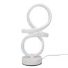 Spiral Desk Lamp LED Bedside Table Lamp with 3 Color Temperatures USB Powered Modern Night Light for Bedroom Office
