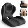 Ergonomic seat cushion, L-shaped integrated design office chair seat cushion, coccyx hollow memory foam orthopedic seat cushion