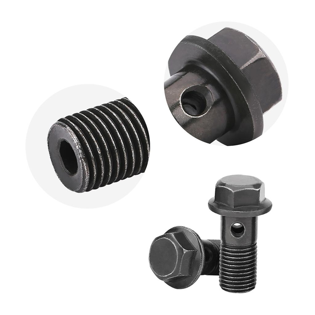 5 db Motorkerékpár Banjo csavar és Alátét Féknyereg Főhengerhez M10 x1.0mm