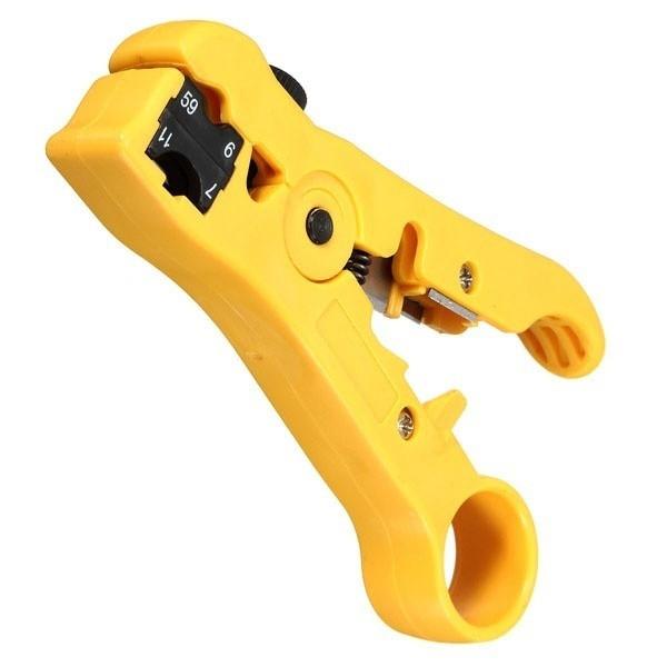 Coax Coaxial Rotary Cable Wire Cutter Stripping Tool Rg59 Rg6 Rg7 Rg11 Stripper