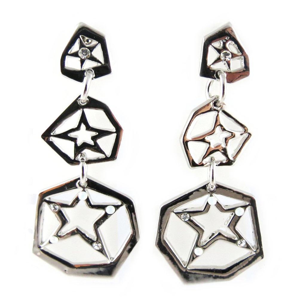

NOA [G0455] — Серебряные дизайнерские серьги «Звездная ночь»