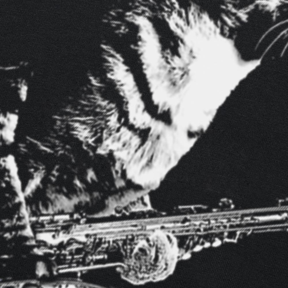 Funny Cat Playing Saxophone Cat Jazz Sax Music Saxophonist T Shirts Cotton Humor Tee Shirt Short Sleeve Unisex Loose Clothing