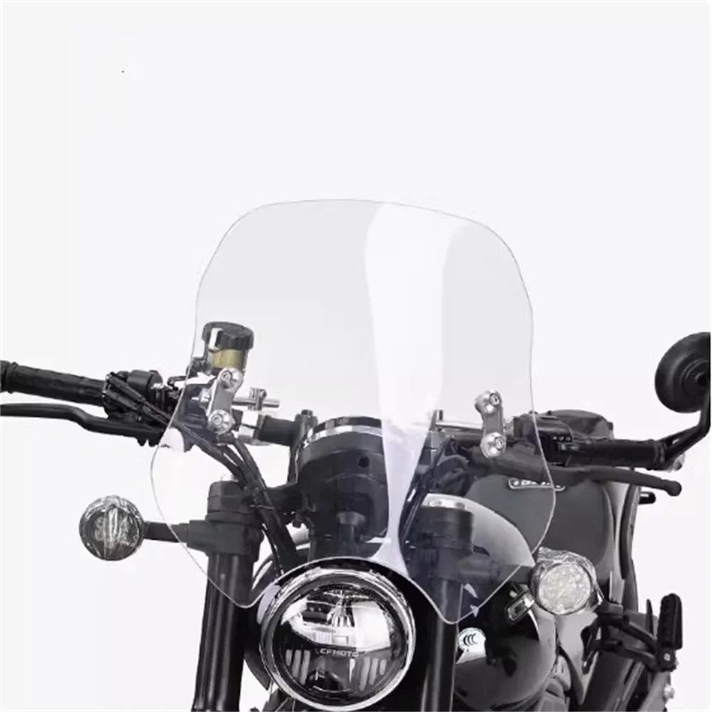 windshield and windshield modification, front windshield tempered rubber impact resistance For CFMOTO 450CLC 450CL-C 40cm transparent