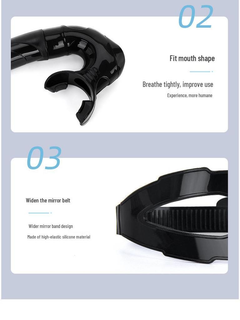 Wodoodporna Maska do Nurkowania i Półsuchy Zestaw Fajki