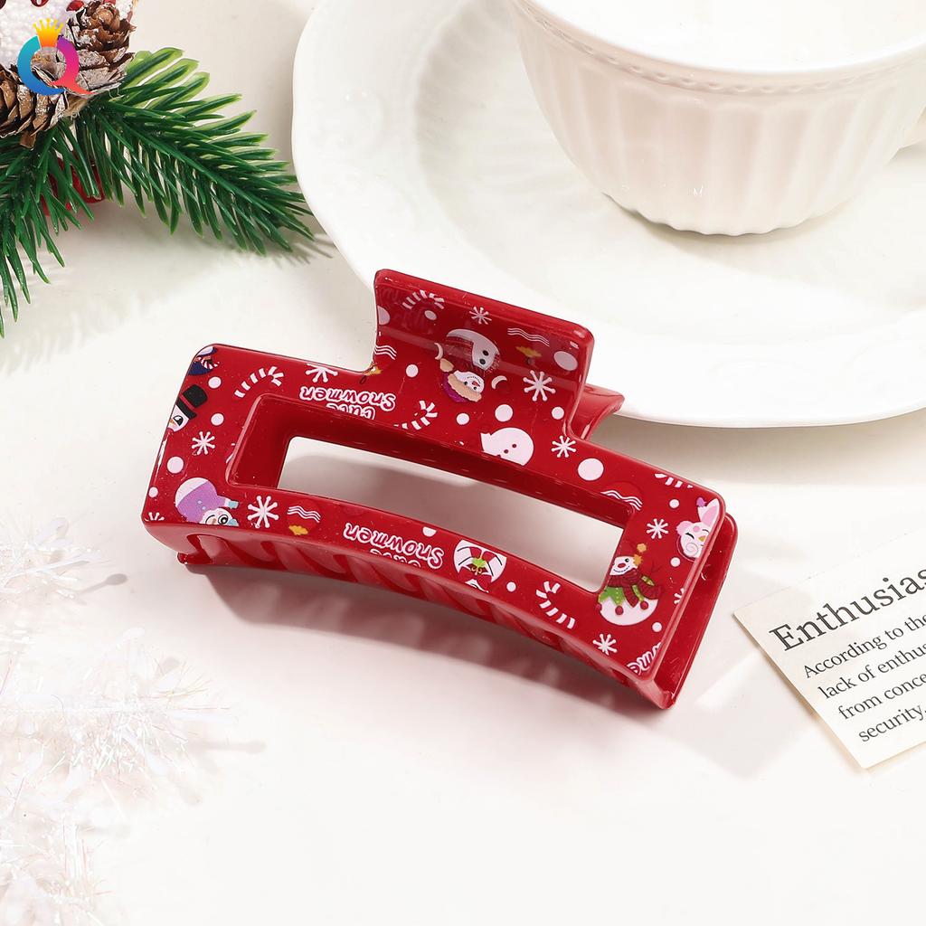 Weihnachts Haarnadel Dame Niedlich Süßer Druck Haarnadel Greifklemme Haarklammer Haaraccessoires