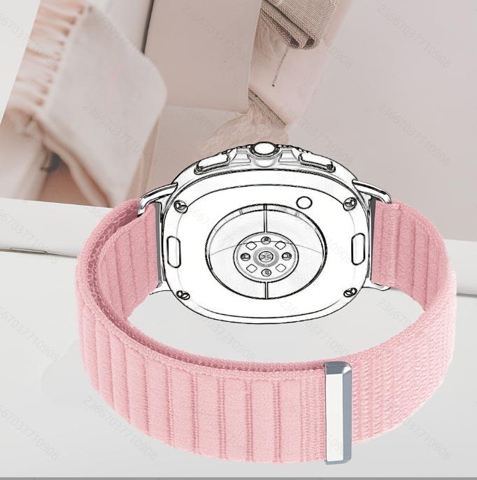 Pro Samsung Galaxy Watch 8 40mm 44mm Nylonový řemínek Pro Galaxy Watch 8 Classic 46mm Pletený Pohodlný Prodyšný Pásek Příslušenství