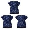 COLORFUL CANDY STYLE Short Sleeve Smock Brilliant Star Navy Set of Cool Short Sleeve Kindergarten Elementary School Calligraphy N1330813 (100-110cm)