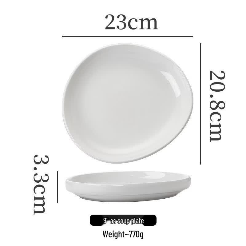 

White Ceramic Multi-purpose Serving Plates