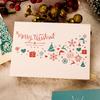 Weihnachtsgrußkarte Umschlag Weihnachtsgeschenkbox Karte Geschäftliche Feiertags-Dankes-Grußpostkarte Ins Wind Dankeskarte