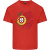Torn Portugal Flag Portuguese Day Football Unisexs Light Cotton TShirt