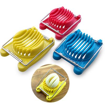 Gadget creativo per affettare le uova in acciaio con divisore in acciaio inossidabile, utensile da cucina per la casa