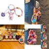 Cute Cartoon Rabbit Bead Bracelet Keychain Adorable Couple Backpack Accessories