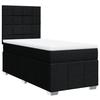 VidaXL Sommier à lattes de lit et matelas Noir 80x200 cm Tissu 3291497