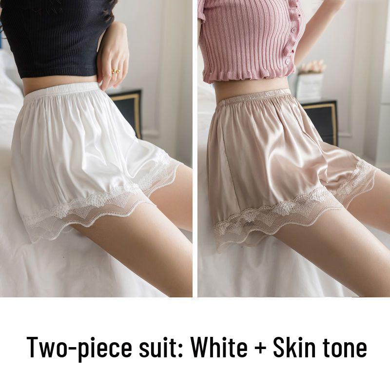 Seamless Ice Silk Lace Women's Summer Anti-Exposure Loose Shorts