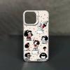 Funny M-Mafalda Phone Case for iPhone 15 16 Pro Max  Air SE 11 13 Pro 14 Plus 12 11Pro 15Pro Max 16e Cover