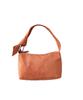 Faux One Handle Orange [EFOLE] Handbag, Suede, Metal, Bag, Women's,