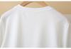 2026 Korean Style Plus Size Casual Lace Patchwork Round Neck Short Sleeve Top for Chubby Girls
