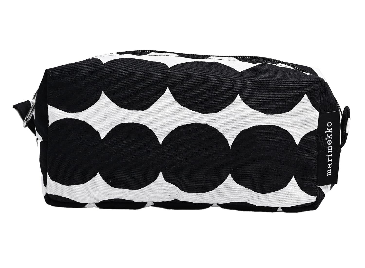 

Marimekko Tiise Mini Unikko cosmetic bag in white and black (Russie Mat) - 047245-190, a cute, Nordic design. [Used]