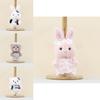 Bridal Bear Plush Toy Keychain With Soft Short Plush For Wedding Decor
